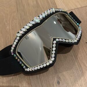 Burning Man Goggles Handmade Crystals Protective UV